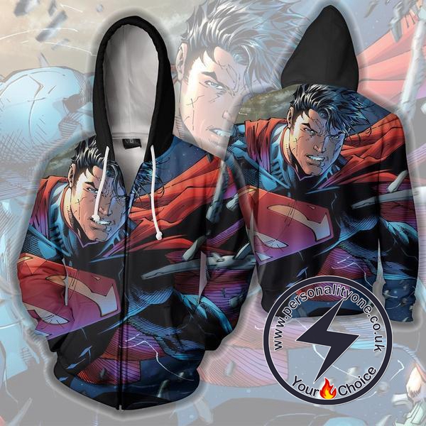 Superman - Superman ZipUp 3D - Superman Hoodies Jackets